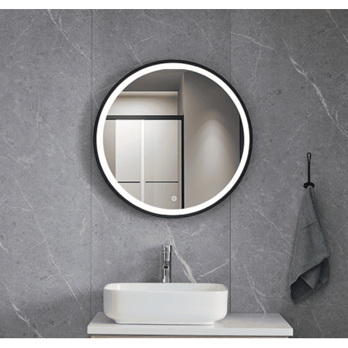 OMIKRON NOVA BLACK- ΚΑΘΡΕΠΤΗΣ LED*TOUCH 60*60