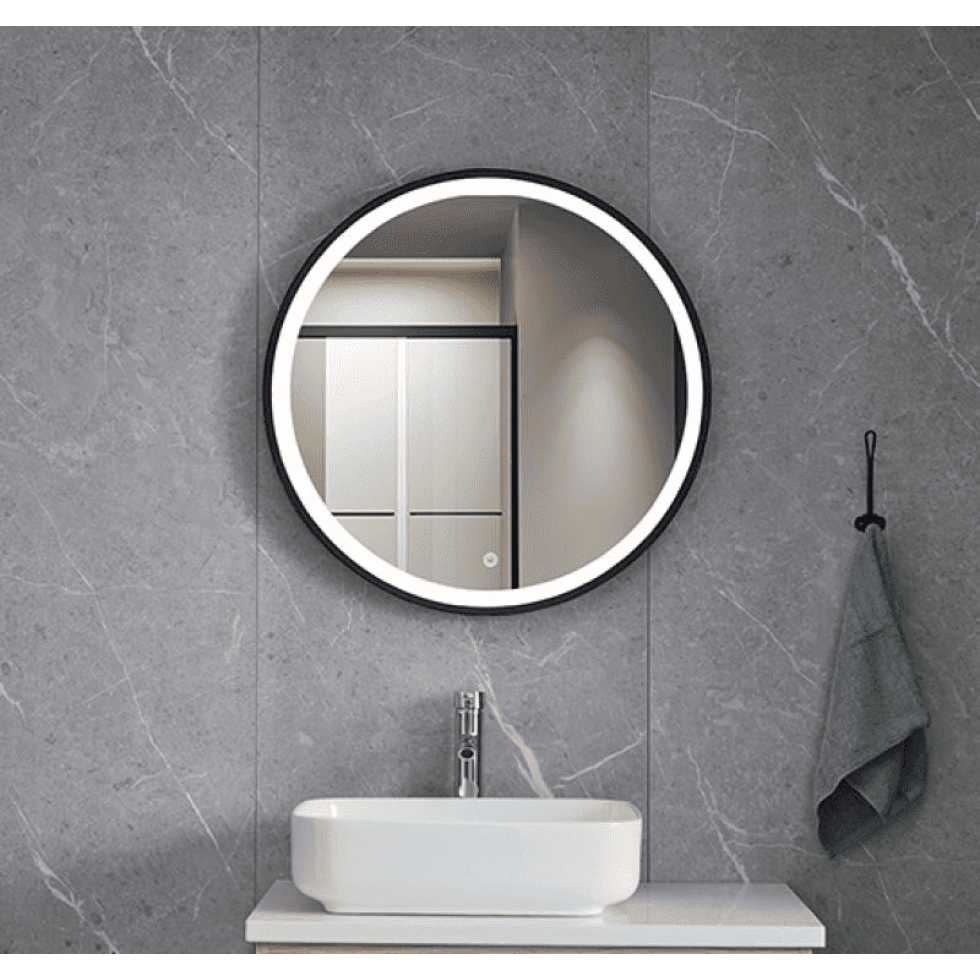 OMIKRON NOVA BLACK- ΚΑΘΡΕΠΤΗΣ LED*TOUCH 60*60