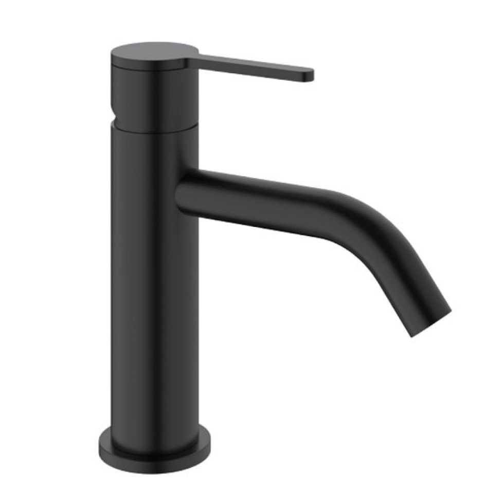 KLS Carla Inox Matt Black PVD Μπαταρία Νιπτήρα Χαμηλή